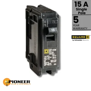 Homeline AC Breaker - 15A / Single Pole / 120-240 Volt | Pioneer Solar and Renewables Inc.