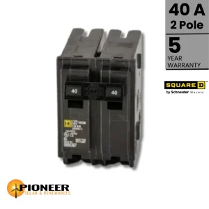 Homeline AC Breaker - 40A / 2 pole / 120-240 volt | Pioneer Solar and Renewables Inc.