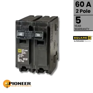 Homeline AC Breaker - 60A / 2 pole / 120-240 volt | Pioneer Solar and Renewables Inc.