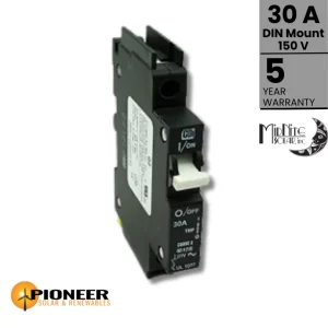 Midnite Solar 30A DIN Mount DC Breaker | Pioneer Solar and Renewables Inc.