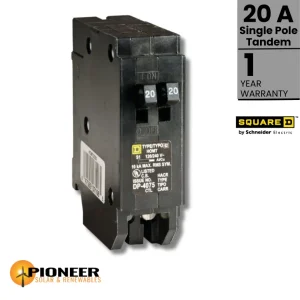 Homeline AC Breaker - 20A / Single Pole Tandem / 120-240 Volt | Pioneer Solar and Renewables Inc.