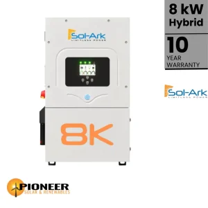 Sol-Ark 8 kW Hybrid Inverter | Pioneer Solar and Renewables Inc.