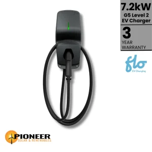 Flo 7.2 kW G5 Level 2 EV Home Charger - Pioneer Solar and Renewables Inc. brings advanced and efficient home EV charging solutions for sustainable living.