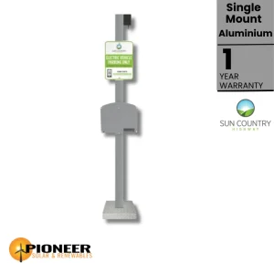 Single Mount Aluminum Pedestal - Pioneer Solar and Renewables Inc. offers durable and efficient solutions for secure solar panel installations.