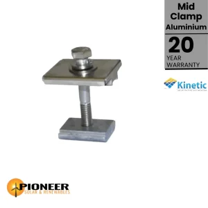 Kinetic Mid Clamps - Kinetic Solar | Pioneer Solar and Renewables Inc.